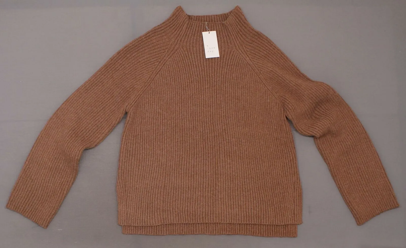 A New Day Women's Ribbed Long Sleeve Crewneck Pullover Sweater
