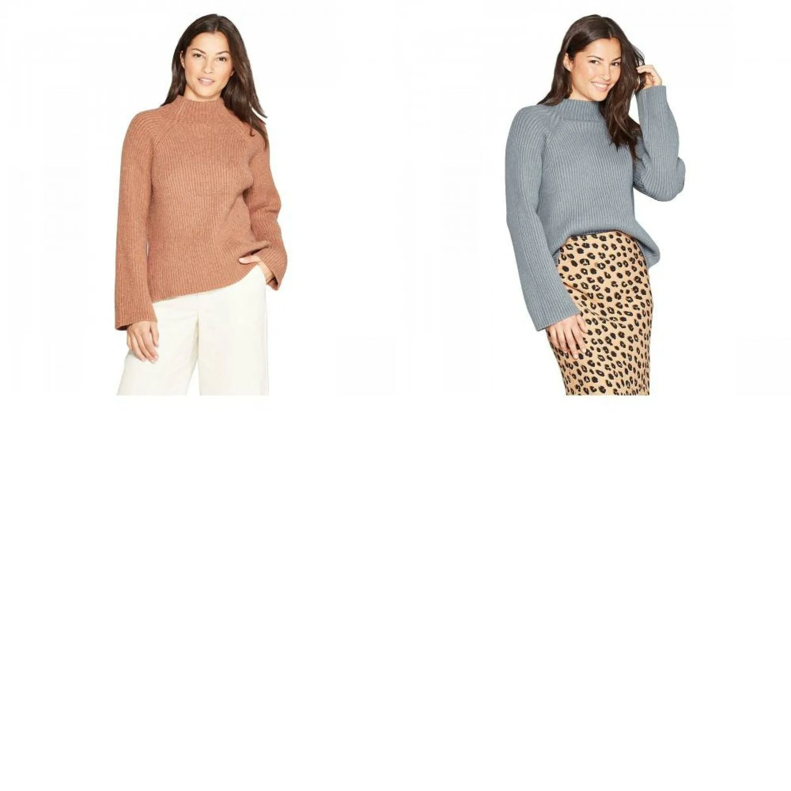 A New Day Women's Ribbed Long Sleeve Crewneck Pullover Sweater