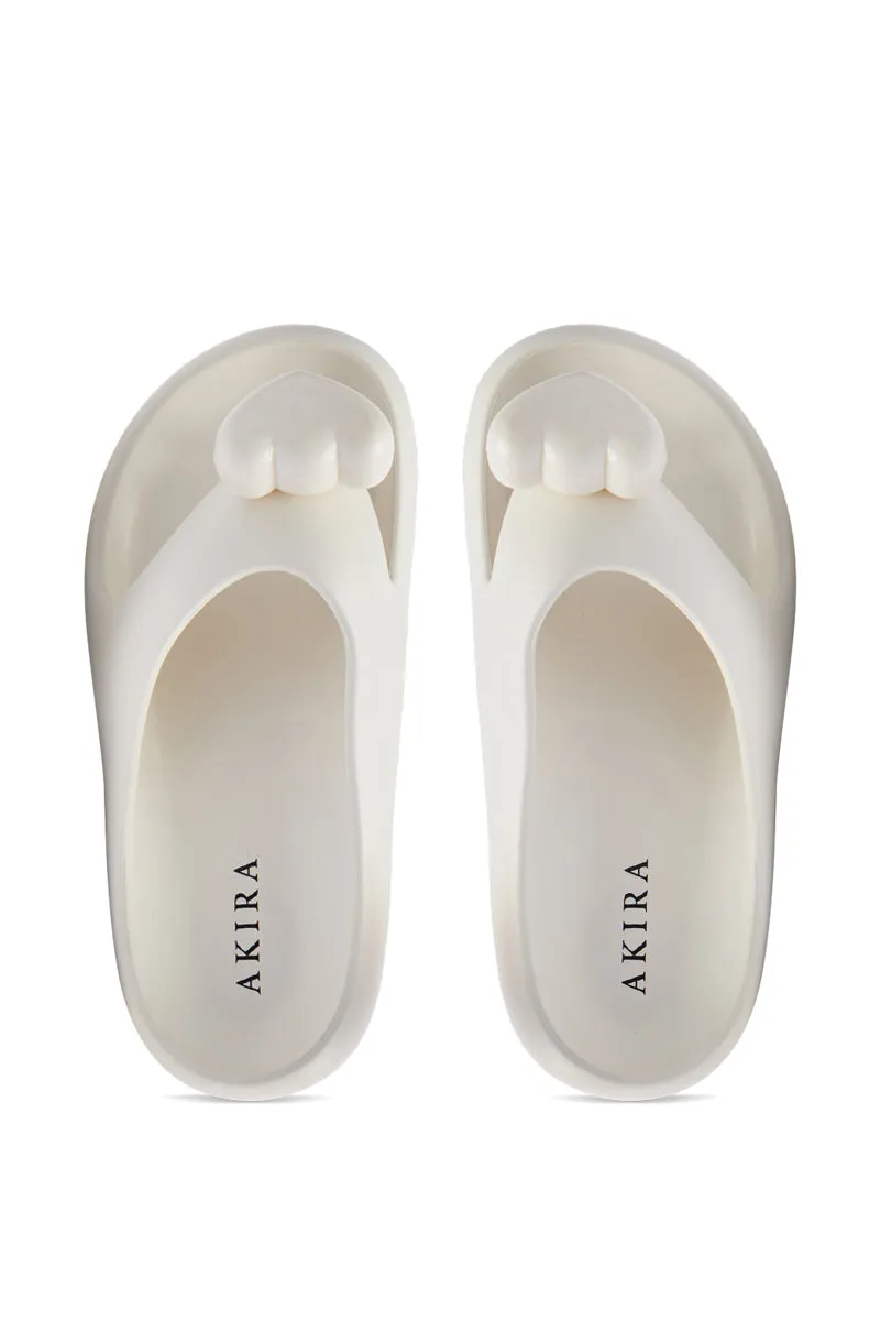 AKIRA COMPASSION WHITE SANDAL