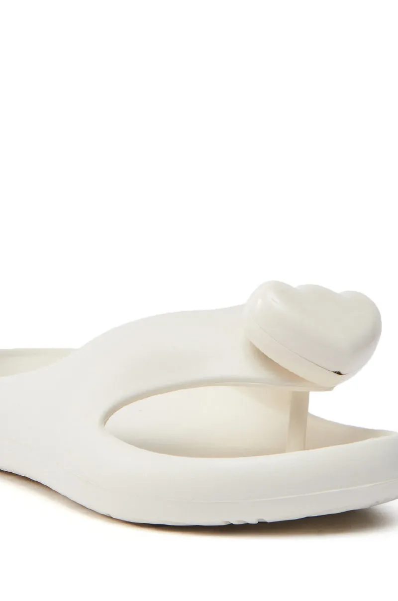AKIRA COMPASSION WHITE SANDAL