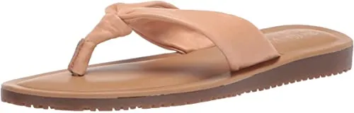 Bella Vita Made in Italy Women's Thong Sandal Flat, Natural Italian Leather, 8