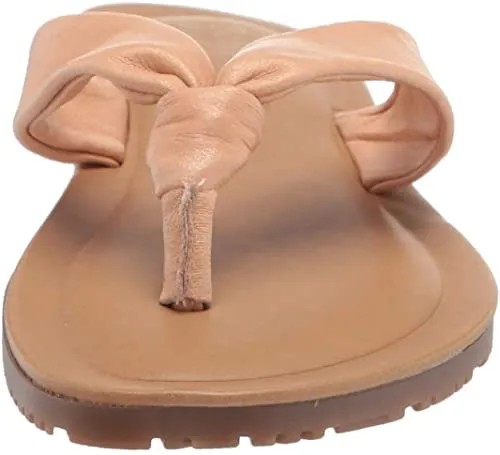 Bella Vita Made in Italy Women's Thong Sandal Flat, Natural Italian Leather, 8