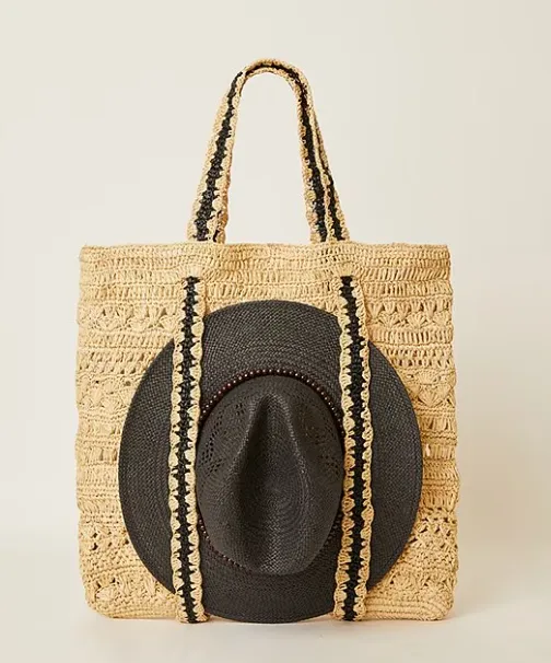 BTB Los Angeles Chapeu Tote - Natural/Black