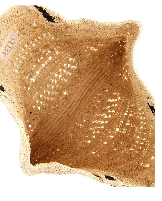 BTB Los Angeles Chapeu Tote - Natural/Black