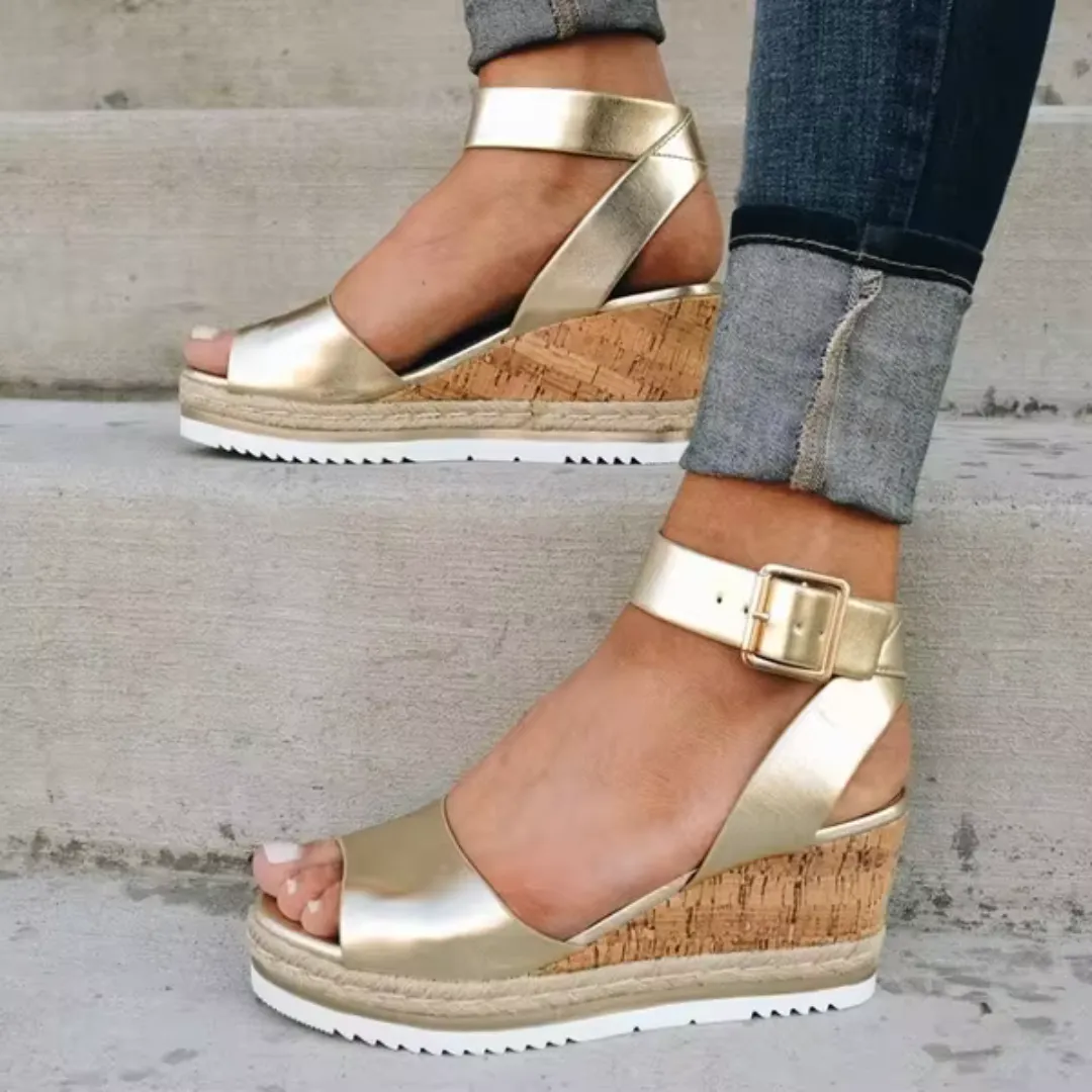 Cassie - Chic Wedge Sandals