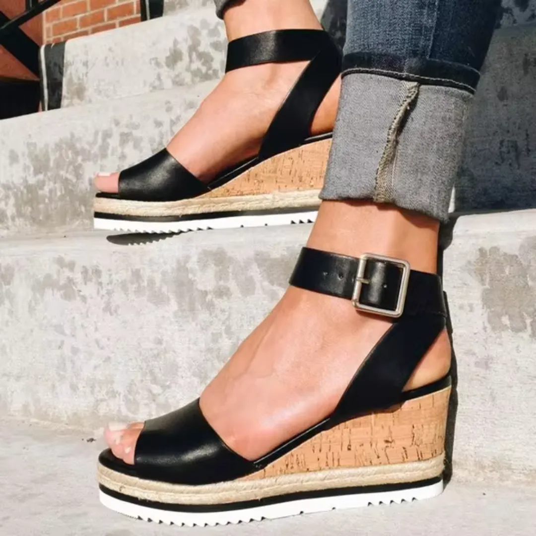 Cassie - Chic Wedge Sandals