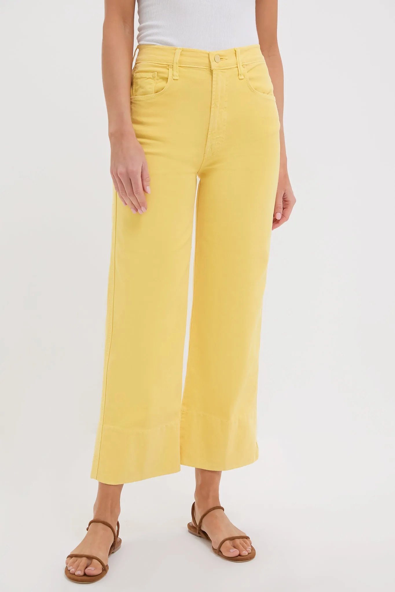Chalk It Up Sunshine The Maven Wide Hem Ankle