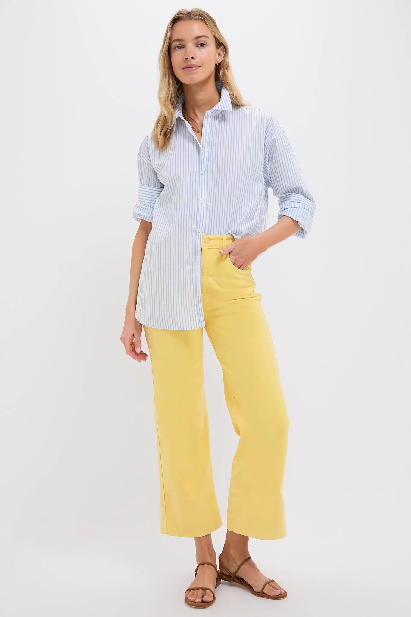 Chalk It Up Sunshine The Maven Wide Hem Ankle