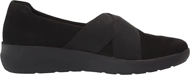 Clarks Women's Kayleigh Slip Black Suede 26163398