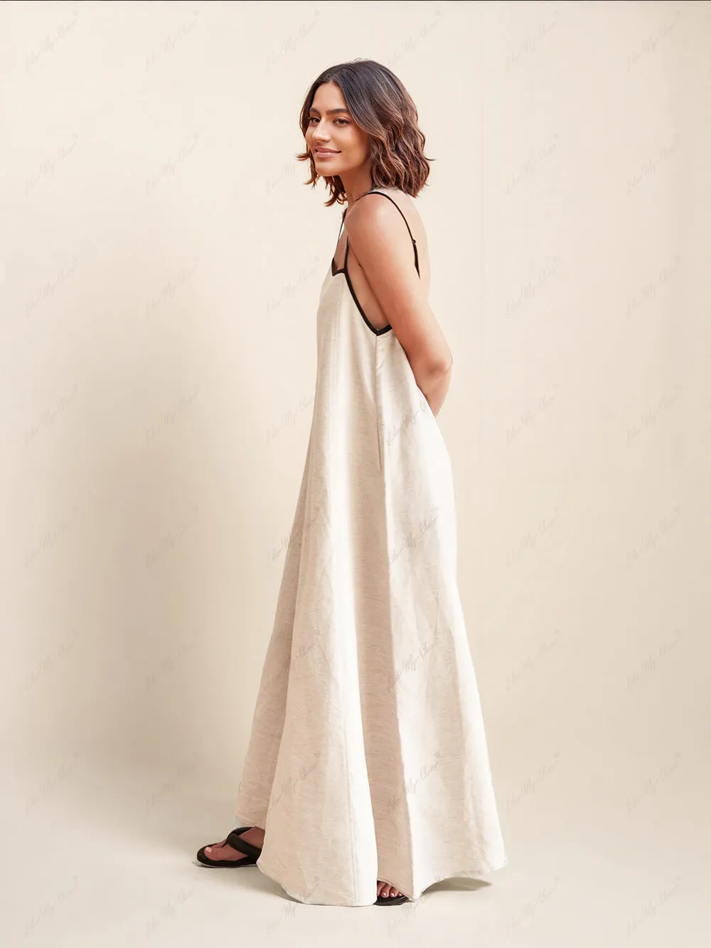 Classic Style Stylish Contrasting Suspender Dress
