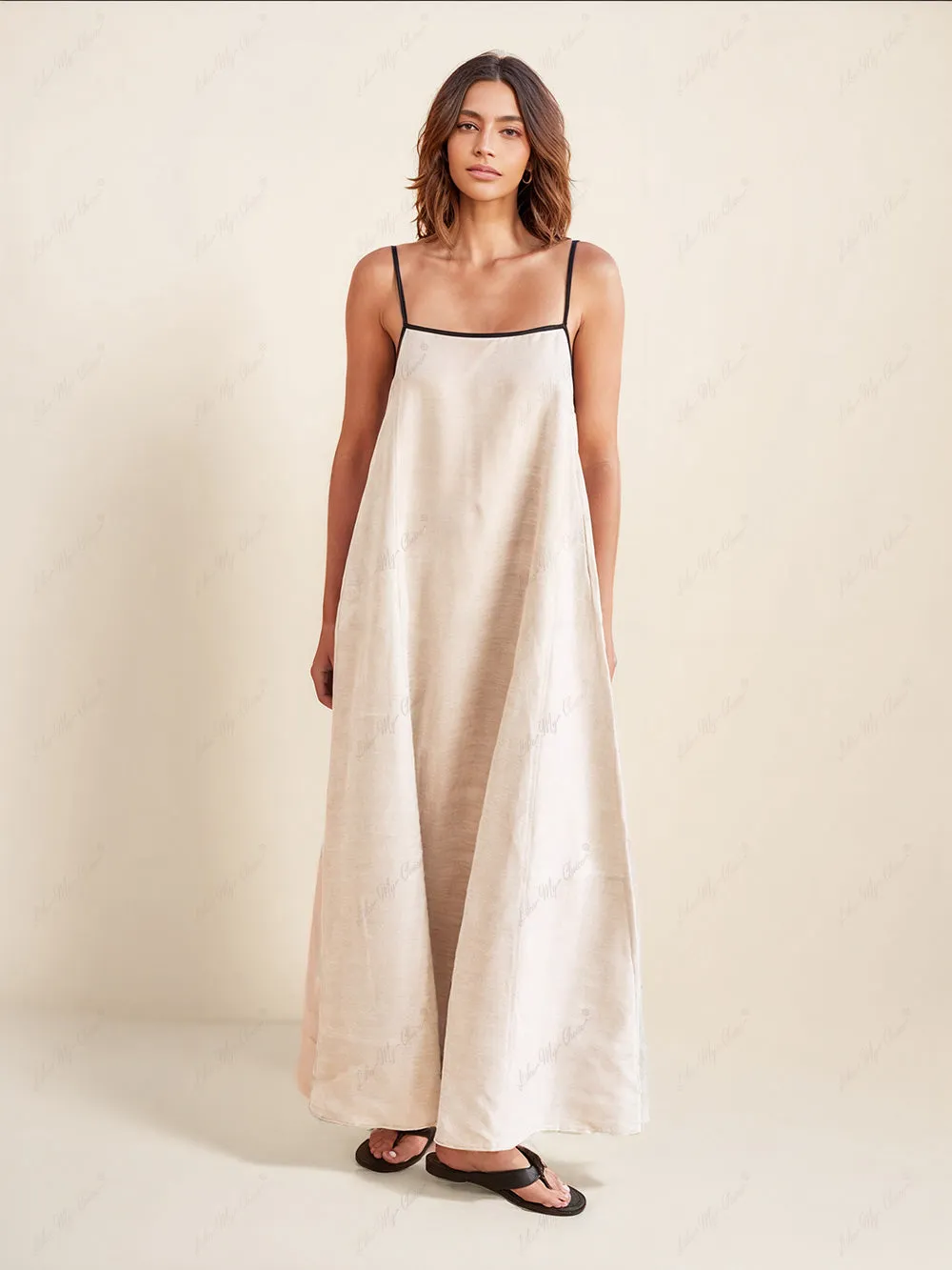Classic Style Stylish Contrasting Suspender Dress