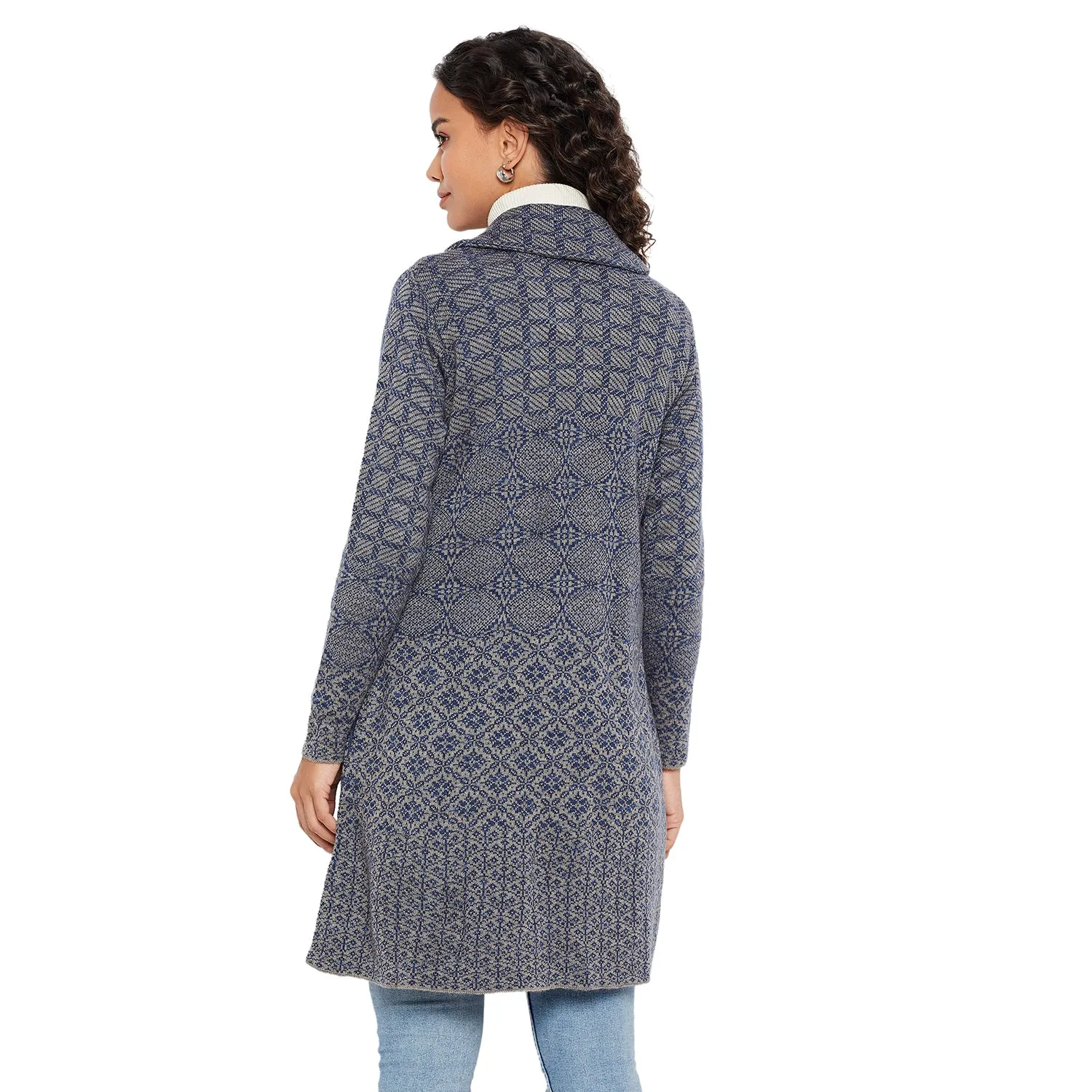 Duke Stardust Women Collared Neck Cardigan  (SDS1136)
