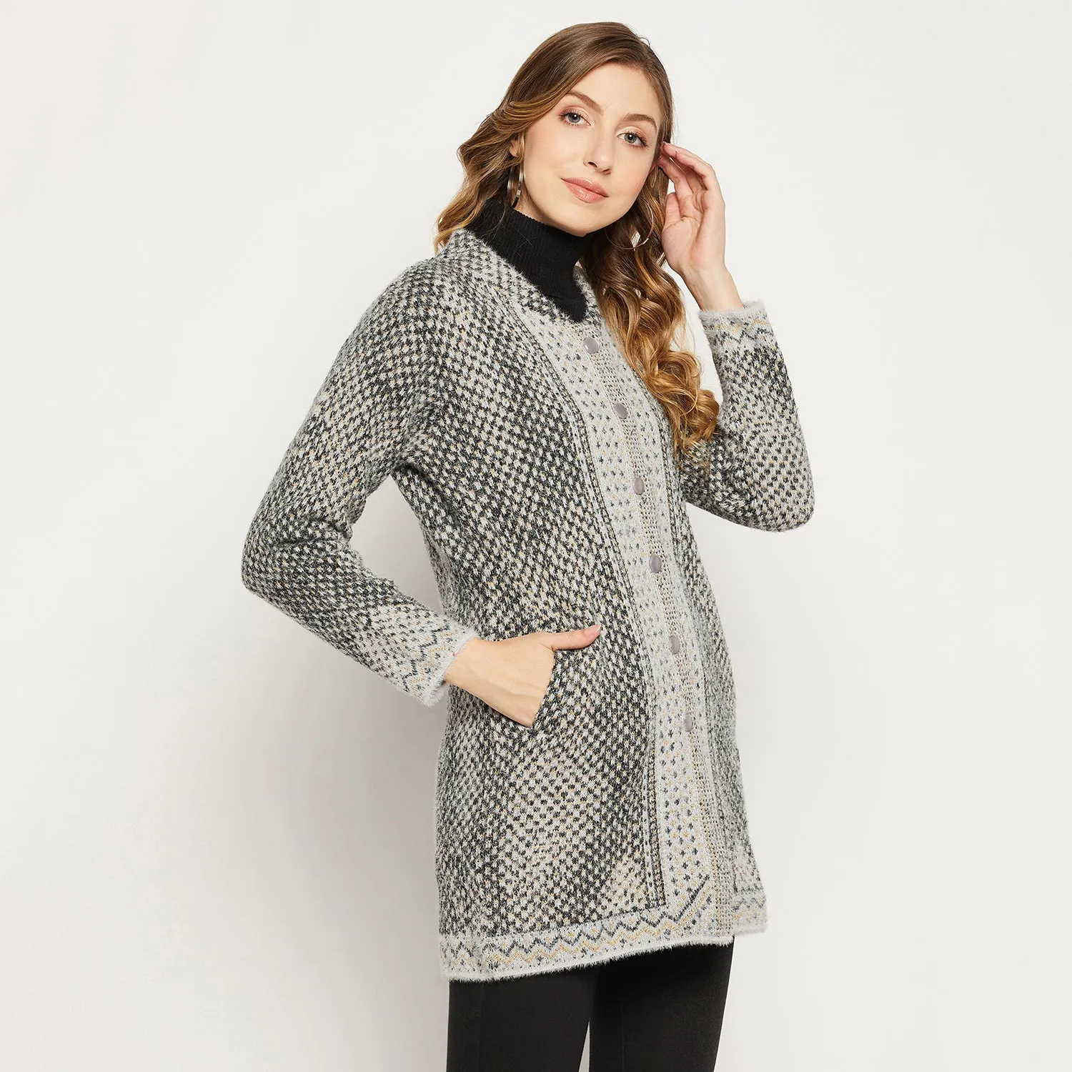 Duke Stardust Women Full Sleeve Cardigan (SDS1113)