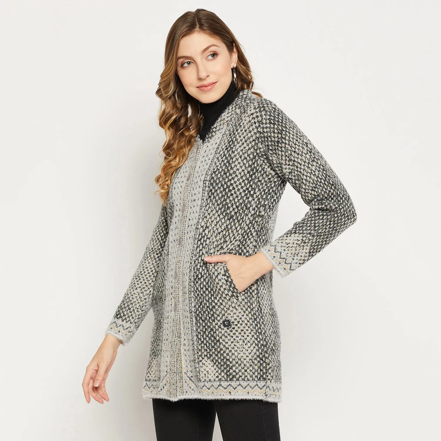 Duke Stardust Women Full Sleeve Cardigan (SDS1113)