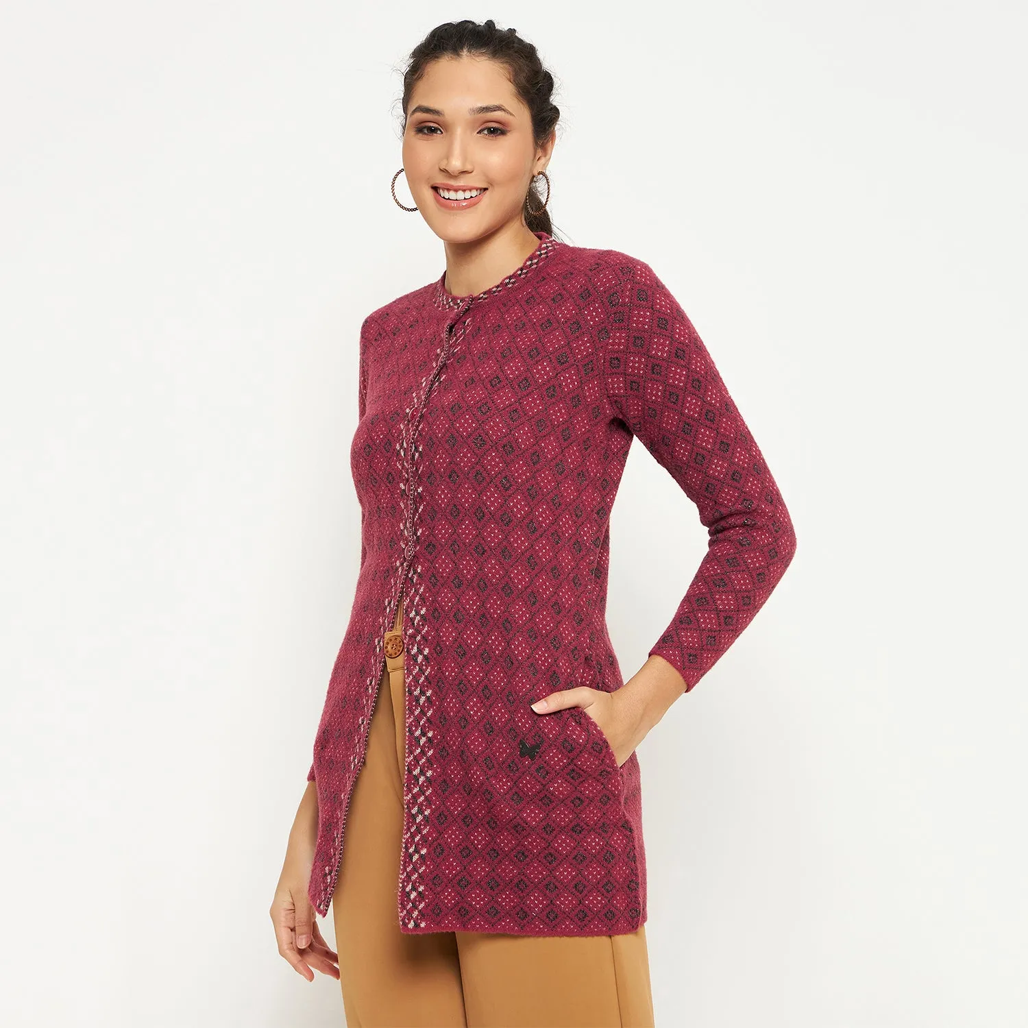 Duke Stardust Women Full Sleeve Cardigan (SDS1215)
