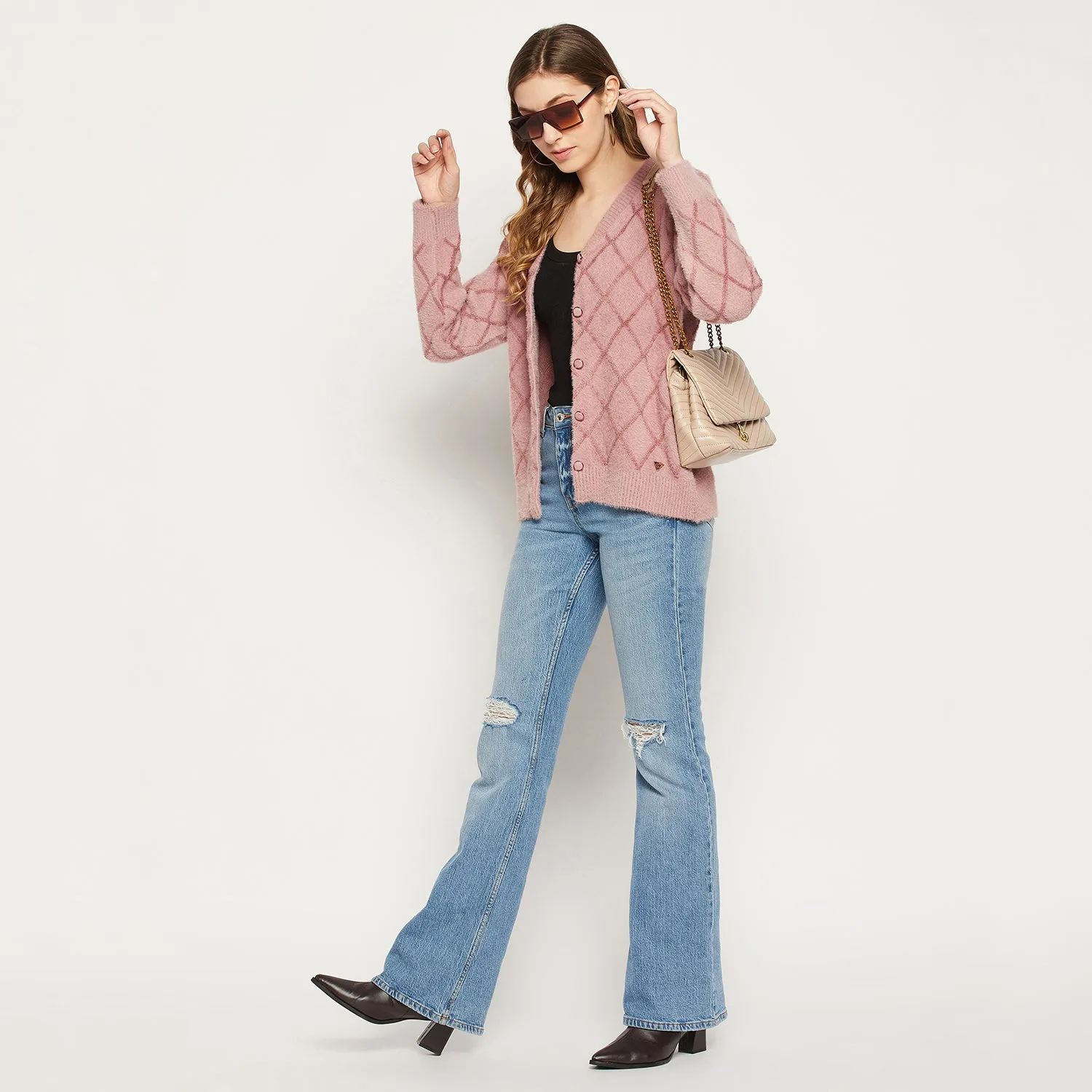 Duke Stardust Women Full Sleeve Cardigan (SDS9714)