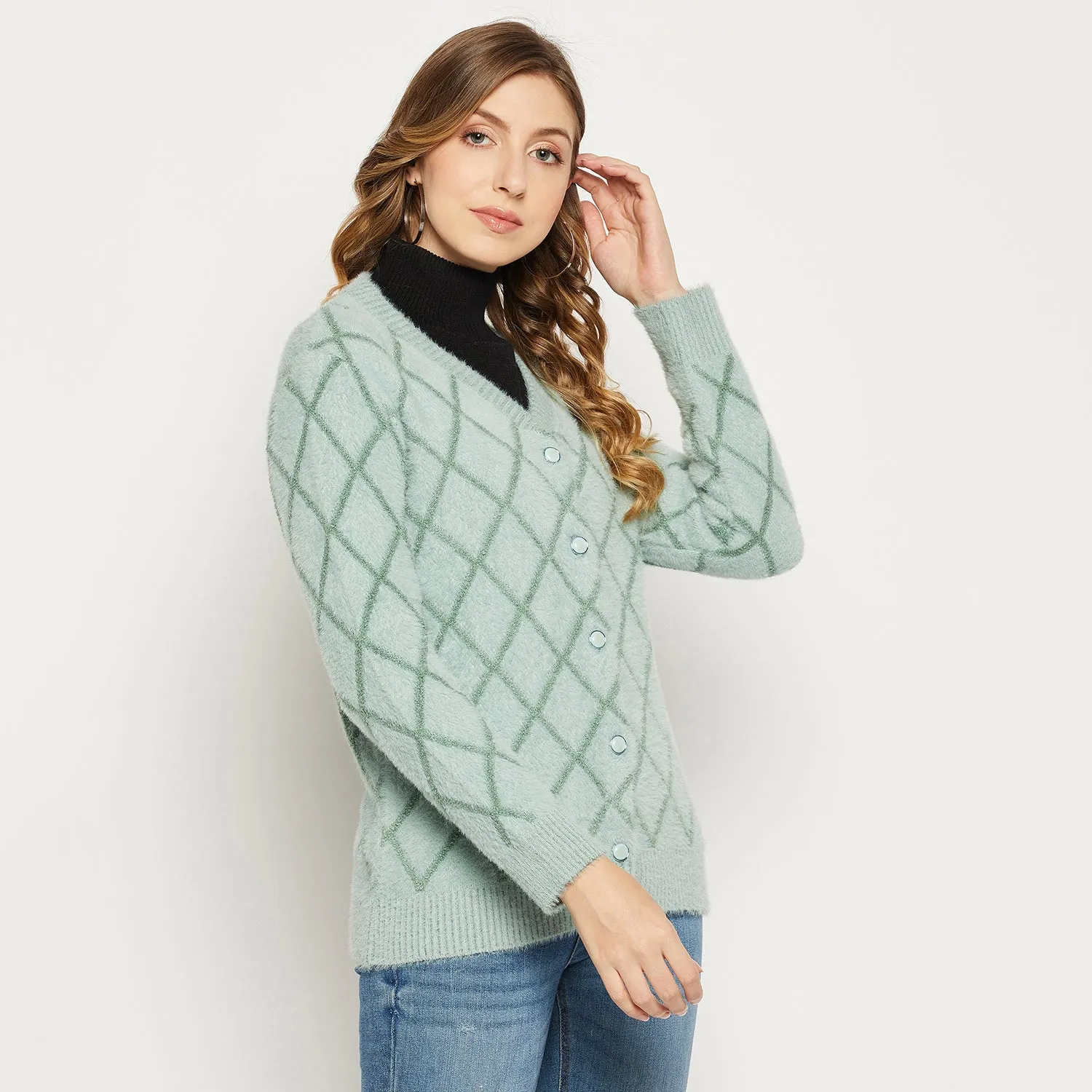 Duke Stardust Women Full Sleeve Cardigan (SDS9714)