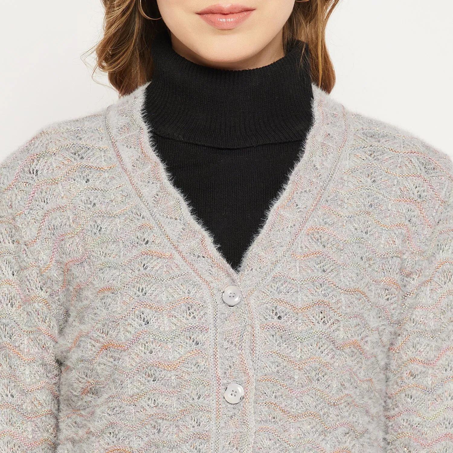 Duke Stardust Women Full Sleeve Cardigan (SDS9739)
