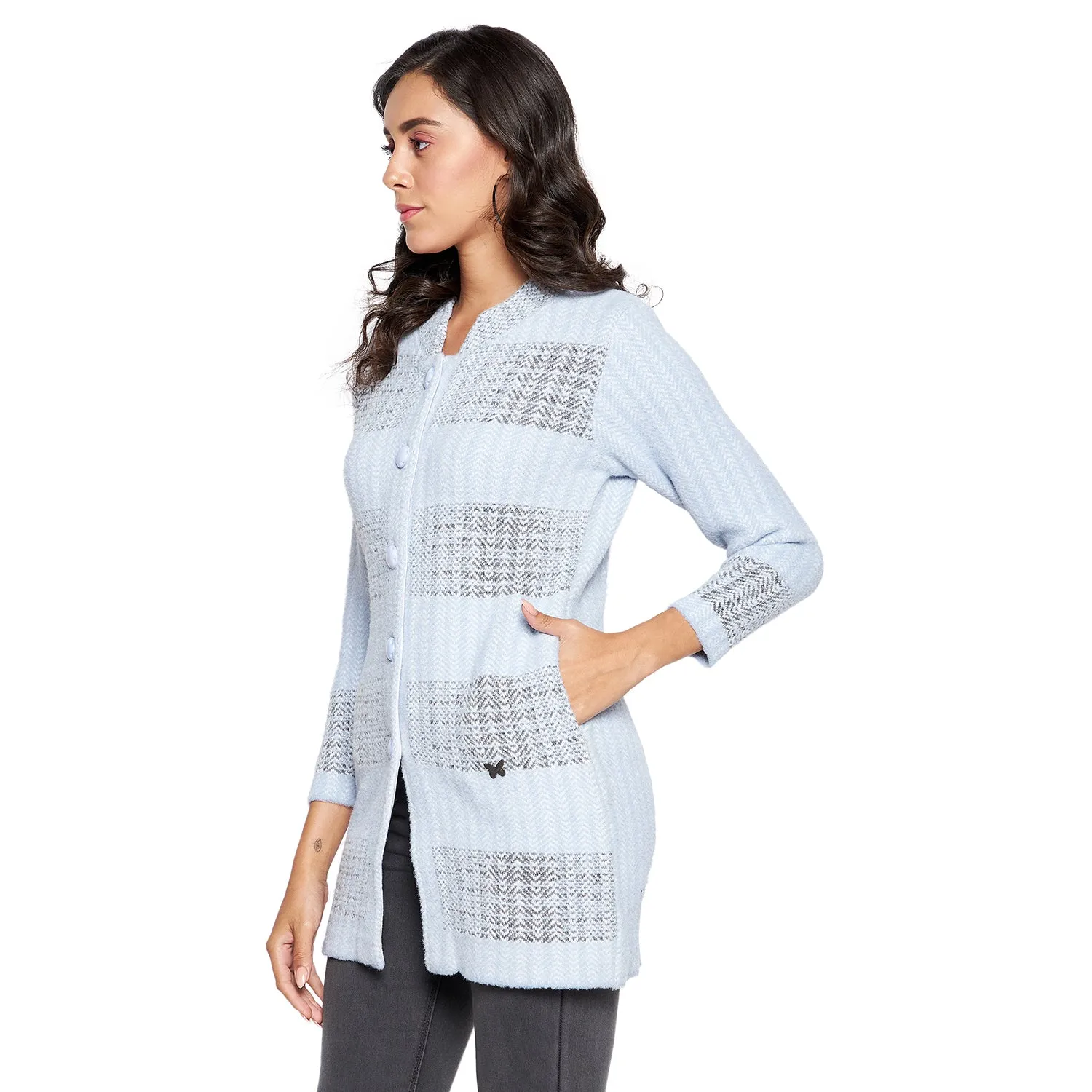 Duke Stardust Women Full sleeve Collared Neck Cardigan (SDS1115)