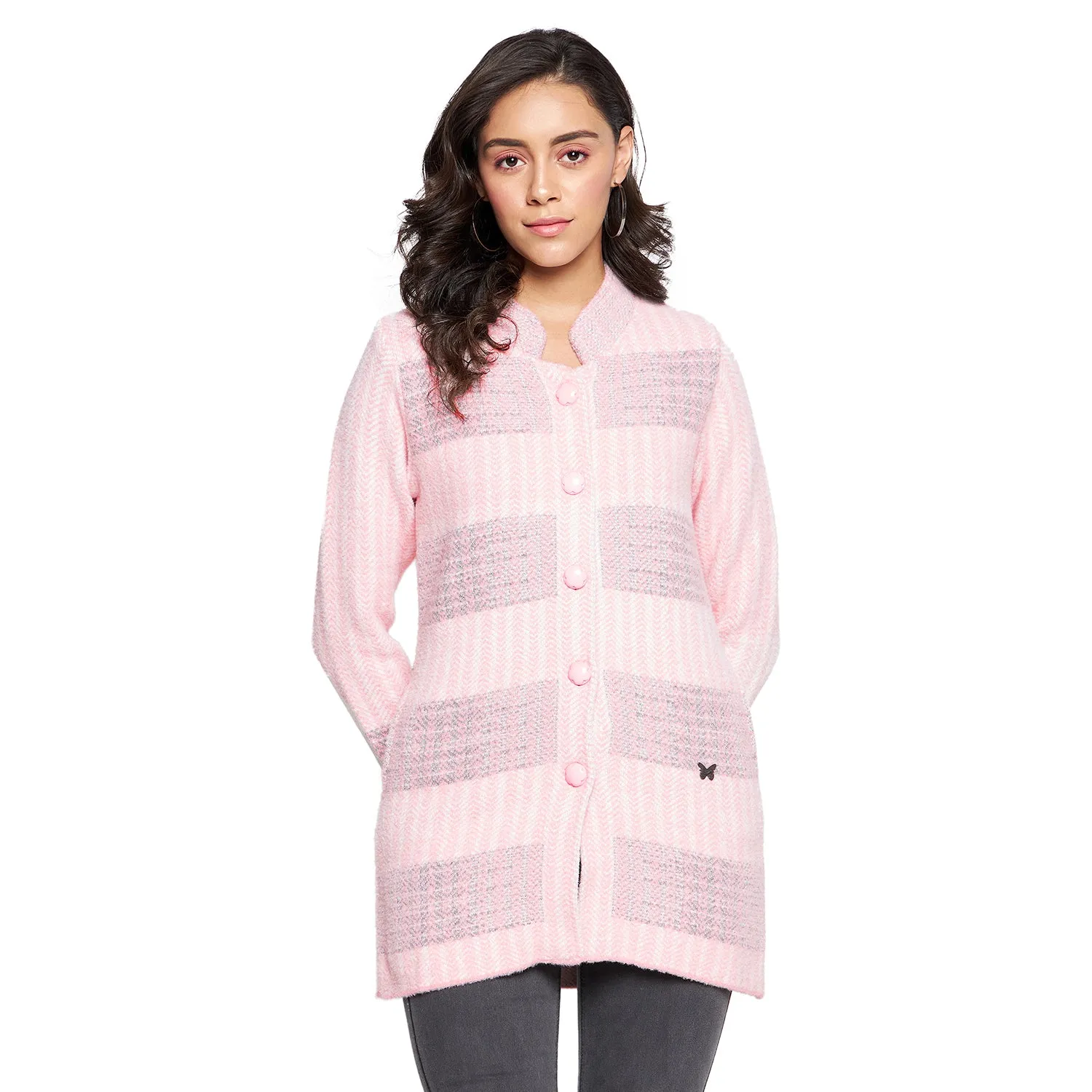 Duke Stardust Women Full sleeve Collared Neck Cardigan (SDS1115)