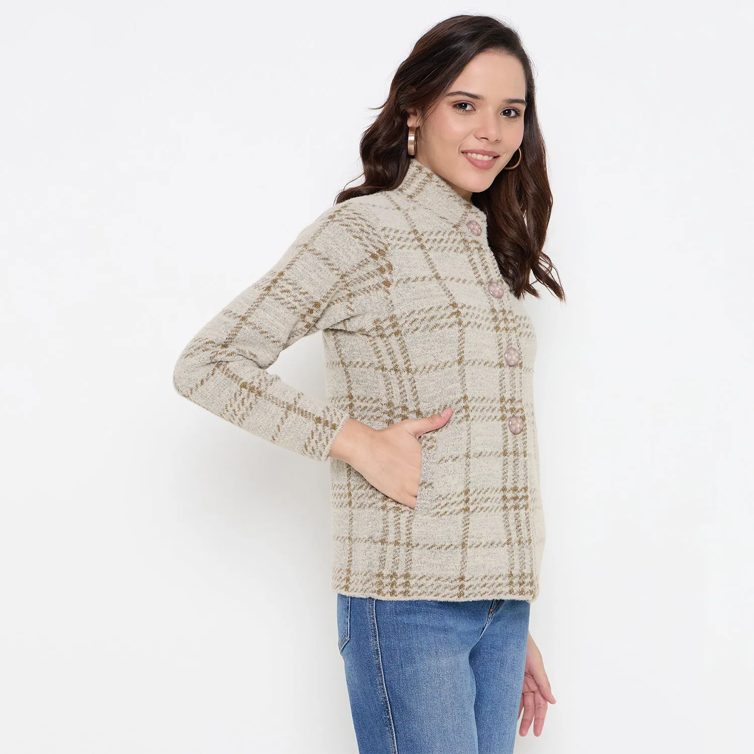 Duke Stardust Women Full Sleeve Front Open Cardigan (SDS1343)