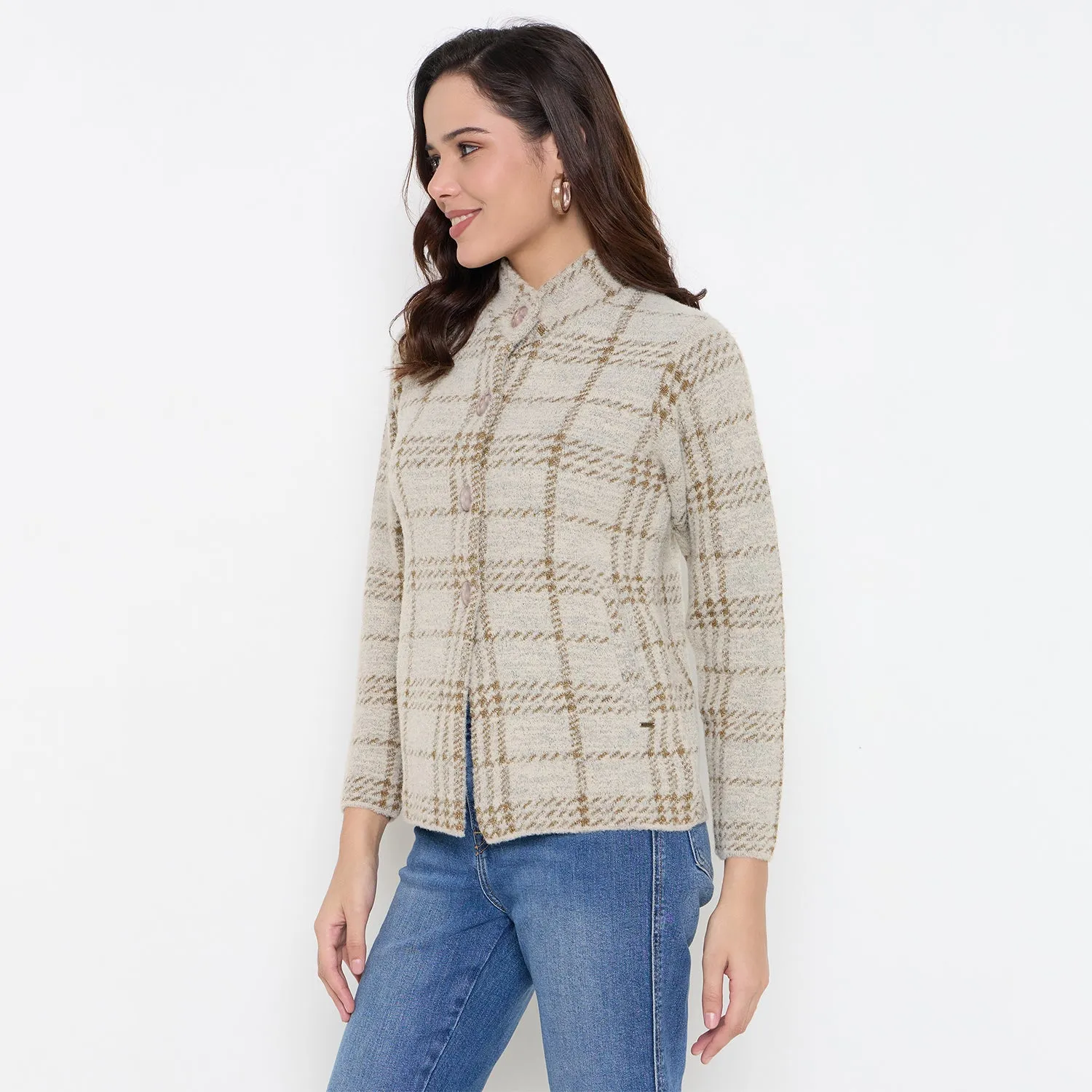 Duke Stardust Women Full Sleeve Front Open Cardigan (SDS1343)