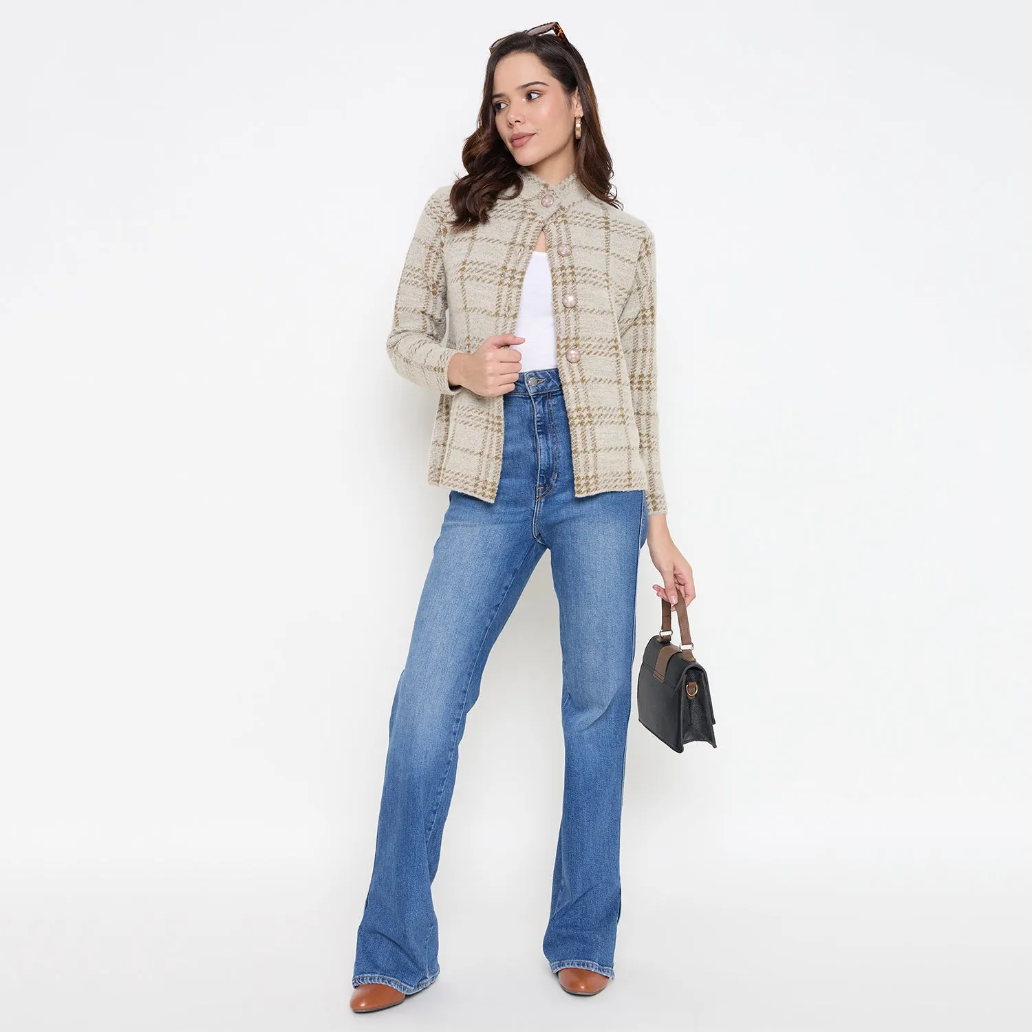 Duke Stardust Women Full Sleeve Front Open Cardigan (SDS1343)