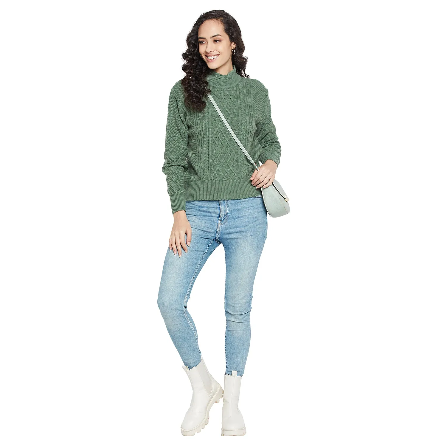 Duke Stardust Women Full sleeve High Neck Pullover (SDS992)
