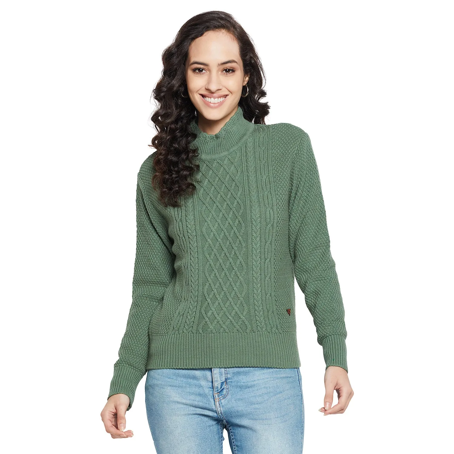 Duke Stardust Women Full sleeve High Neck Pullover (SDS992)