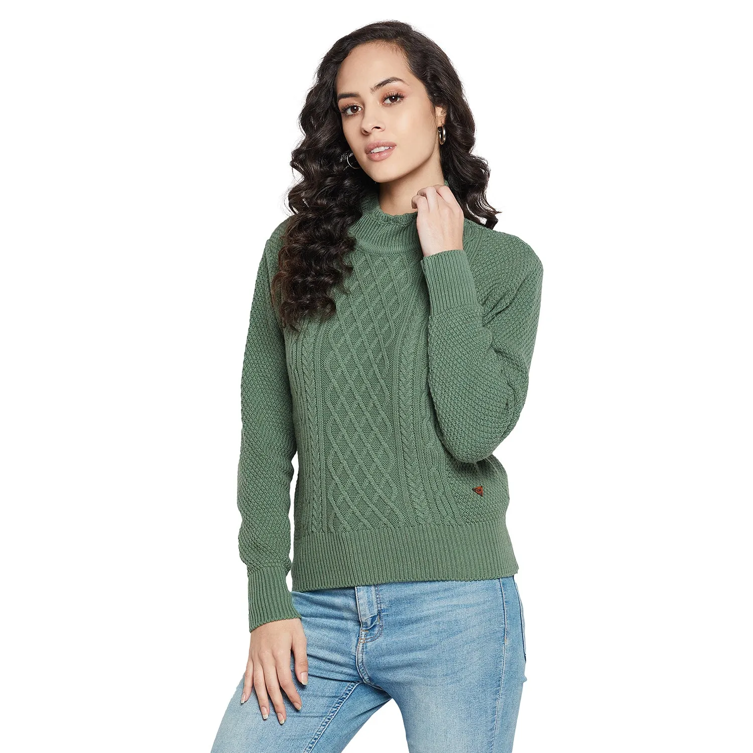 Duke Stardust Women Full sleeve High Neck Pullover (SDS992)