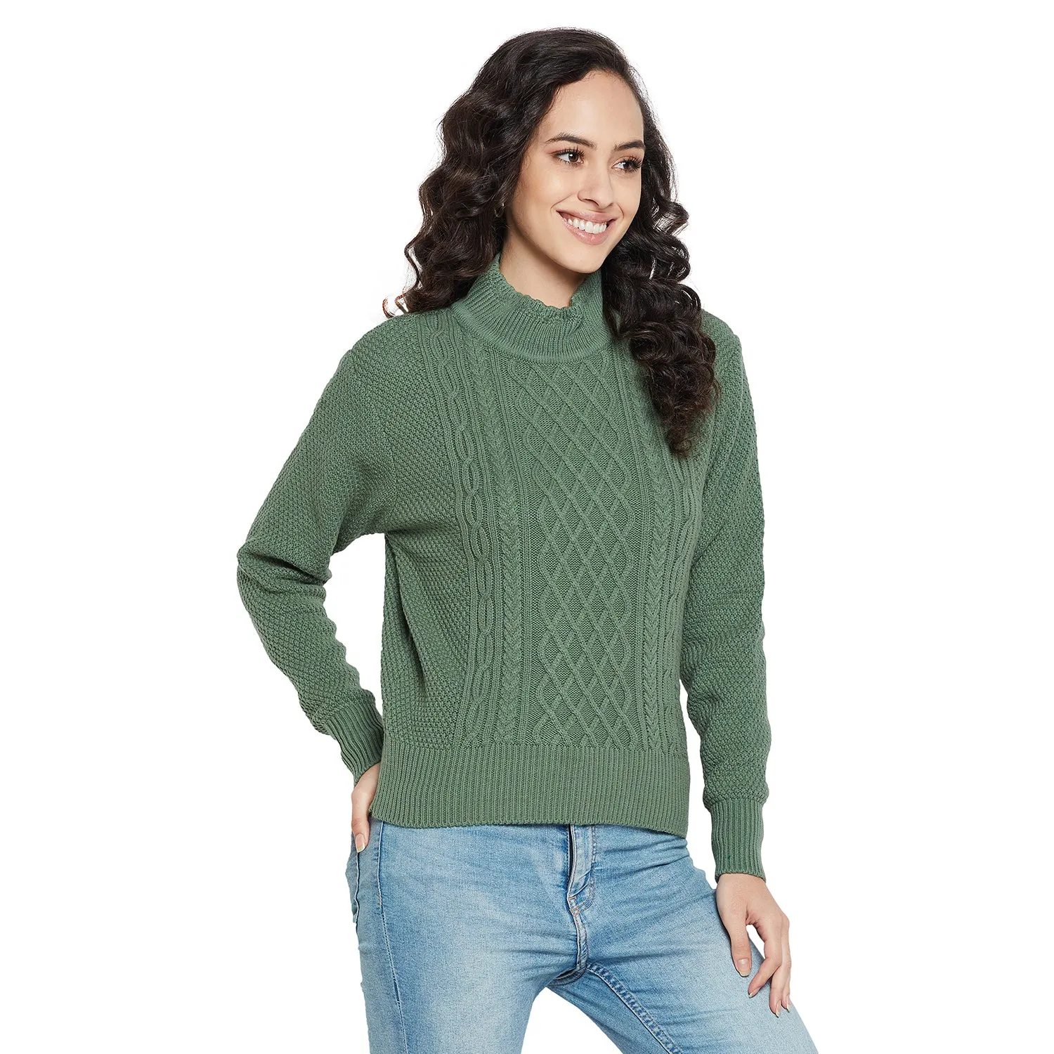 Duke Stardust Women Full sleeve High Neck Pullover (SDS992)