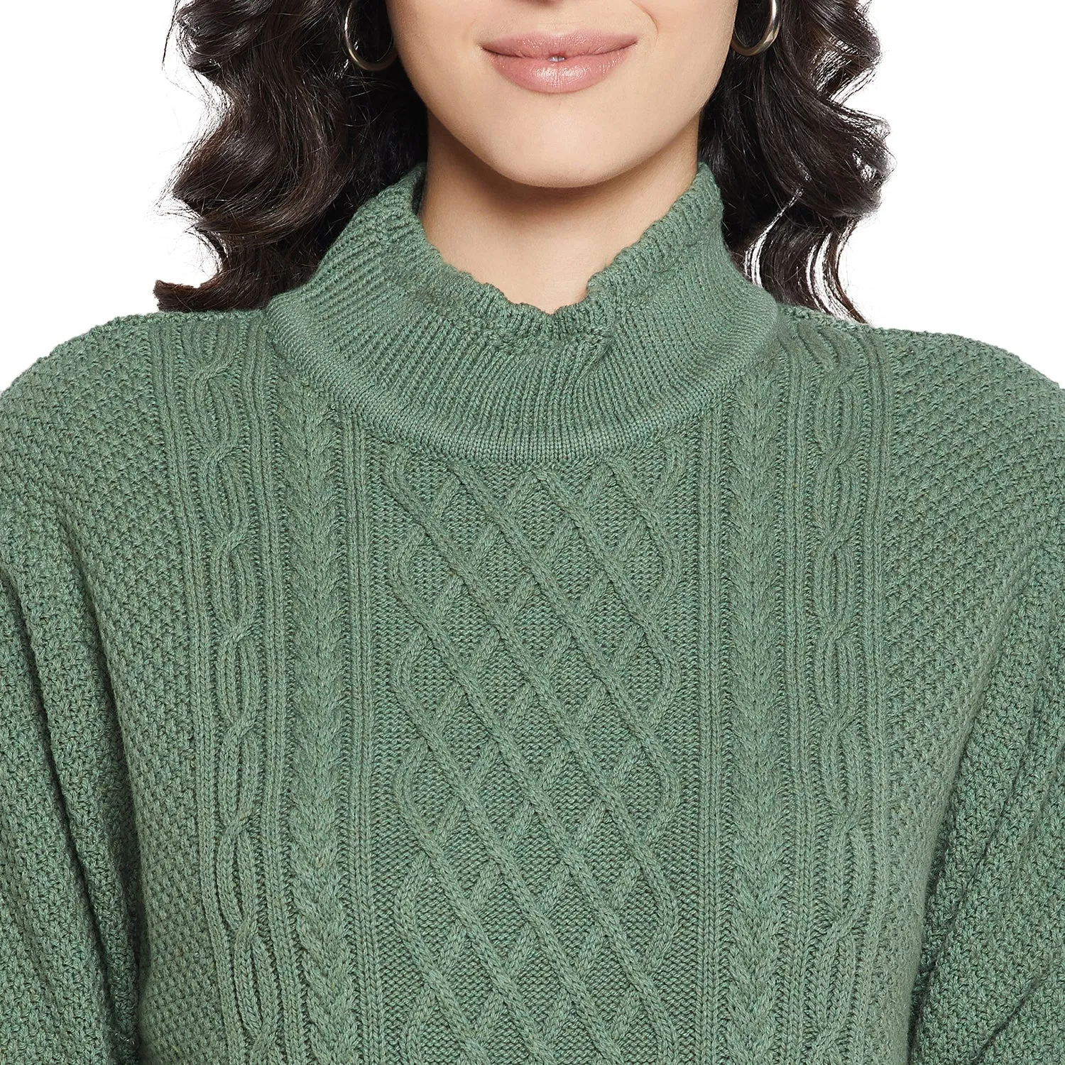 Duke Stardust Women Full sleeve High Neck Pullover (SDS992)
