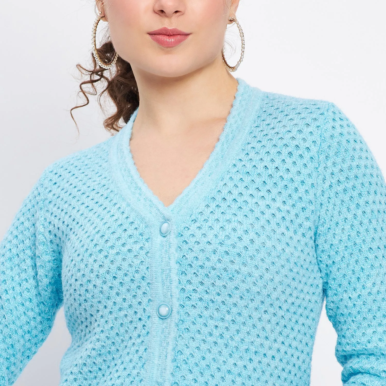 Duke Stardust Women Full Sleeve Self Design Cardigan (SDS1135)