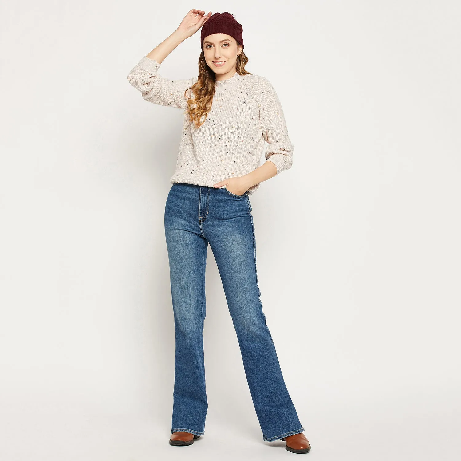 Duke Stardust Women Full Sleeve Sweater (SDS1024)