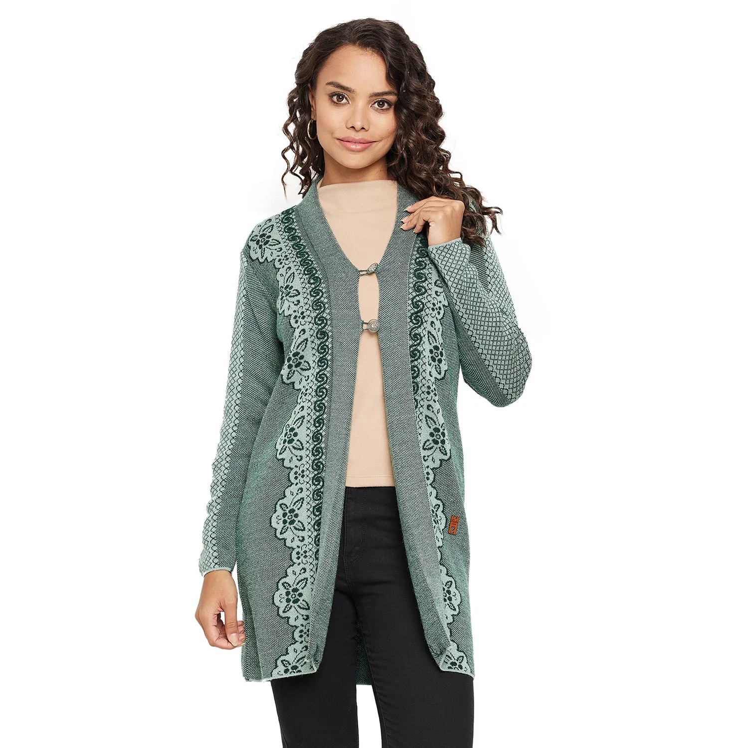 Duke Stardust Women Full sleeve V Neck Cardigan (SDS1133)