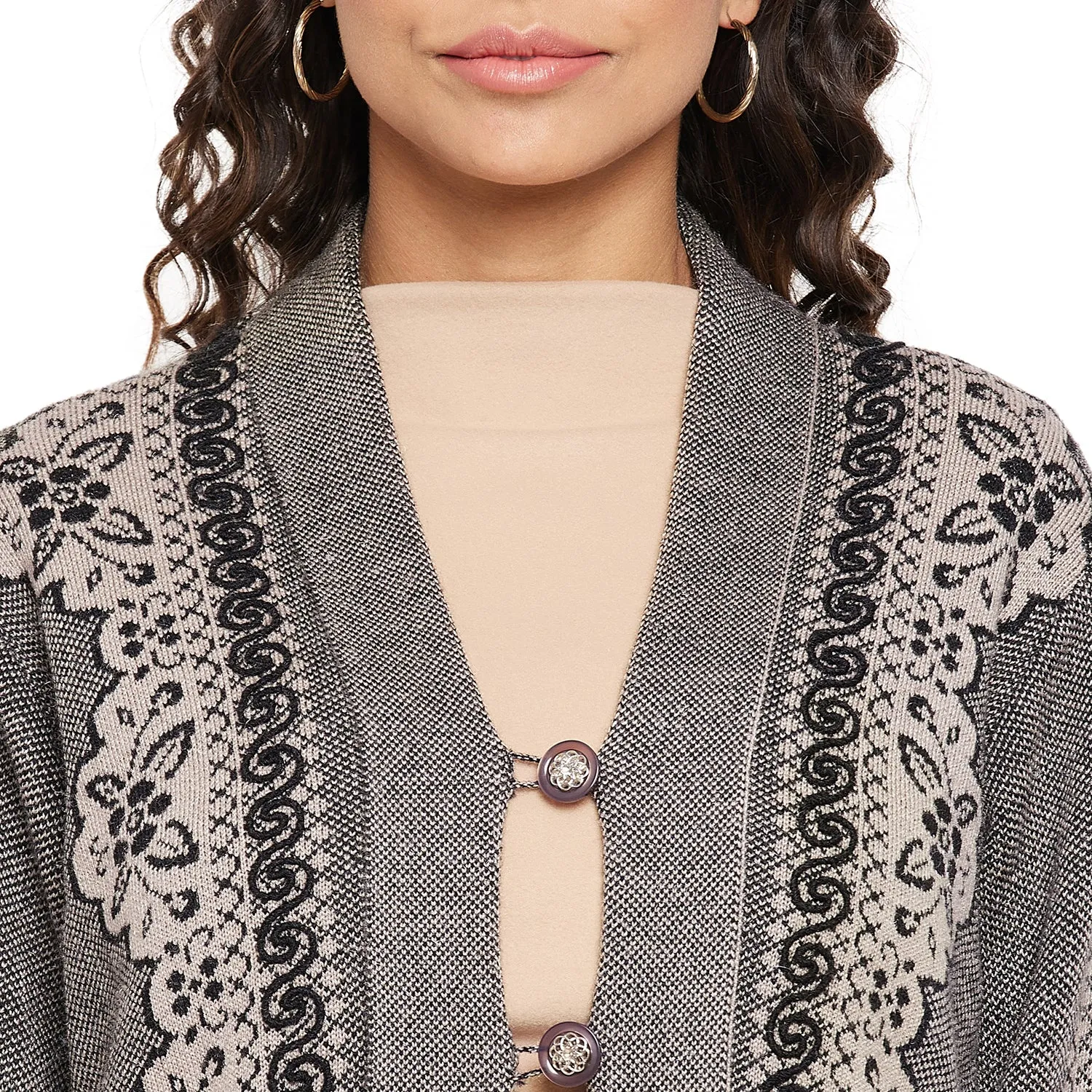 Duke Stardust Women Full sleeve V Neck Cardigan (SDS1133)