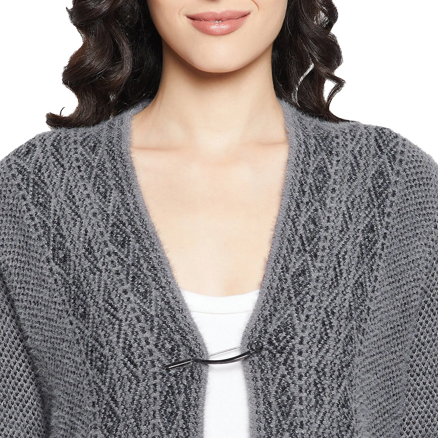 Duke Stardust Women Full sleeve V Neck Cardigan (SDS9792)