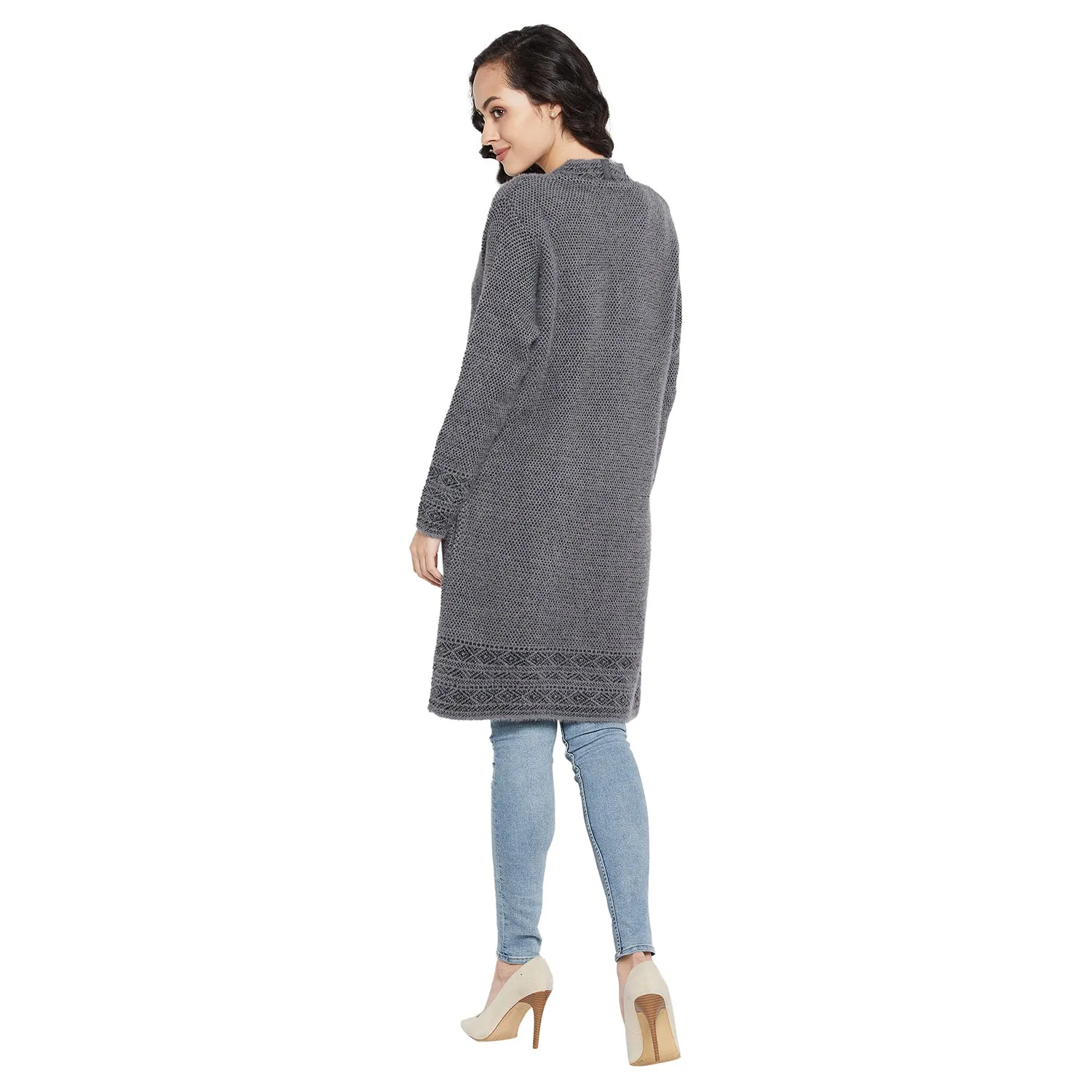 Duke Stardust Women Full sleeve V Neck Cardigan (SDS9792)