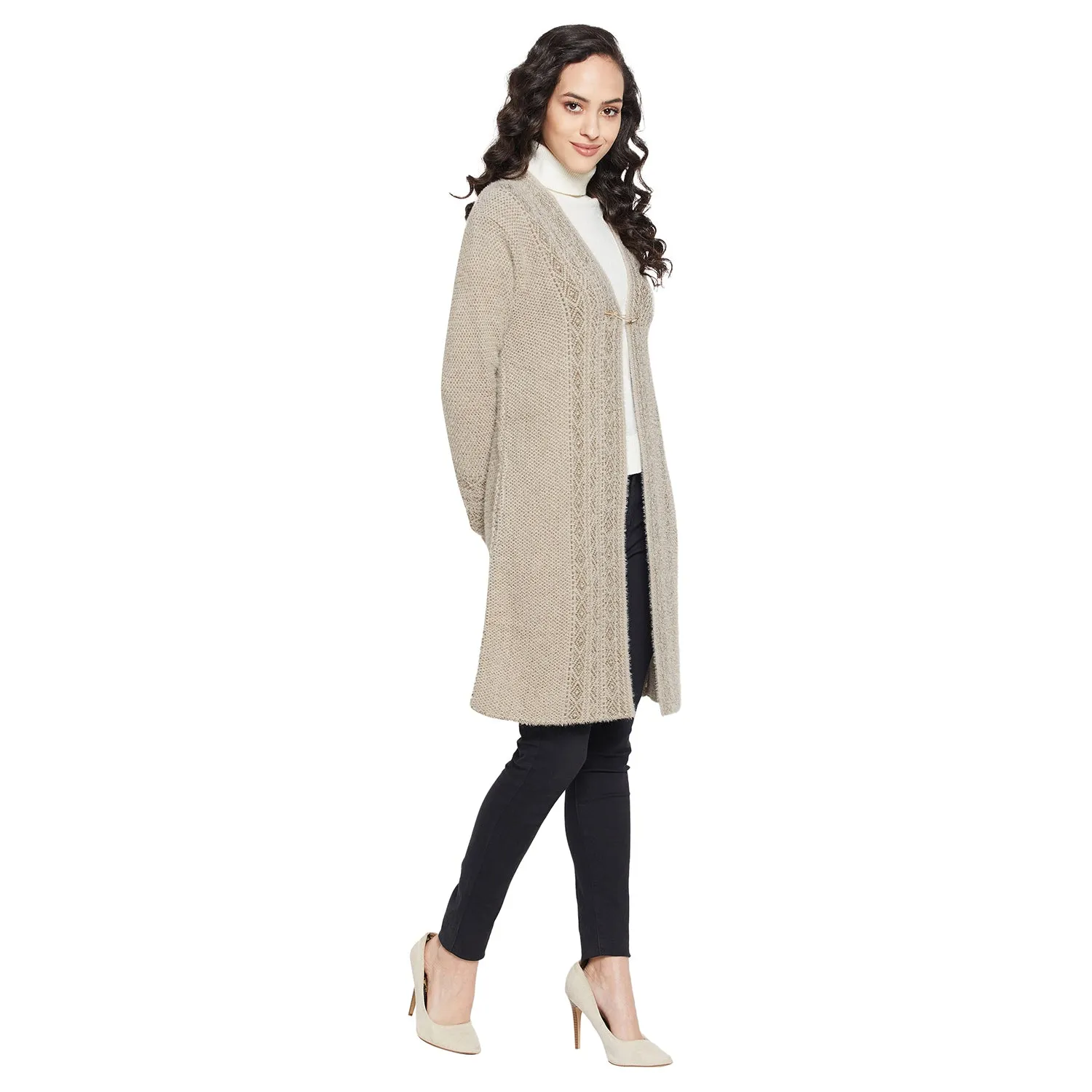 Duke Stardust Women Full sleeve V Neck Cardigan (SDS9792)