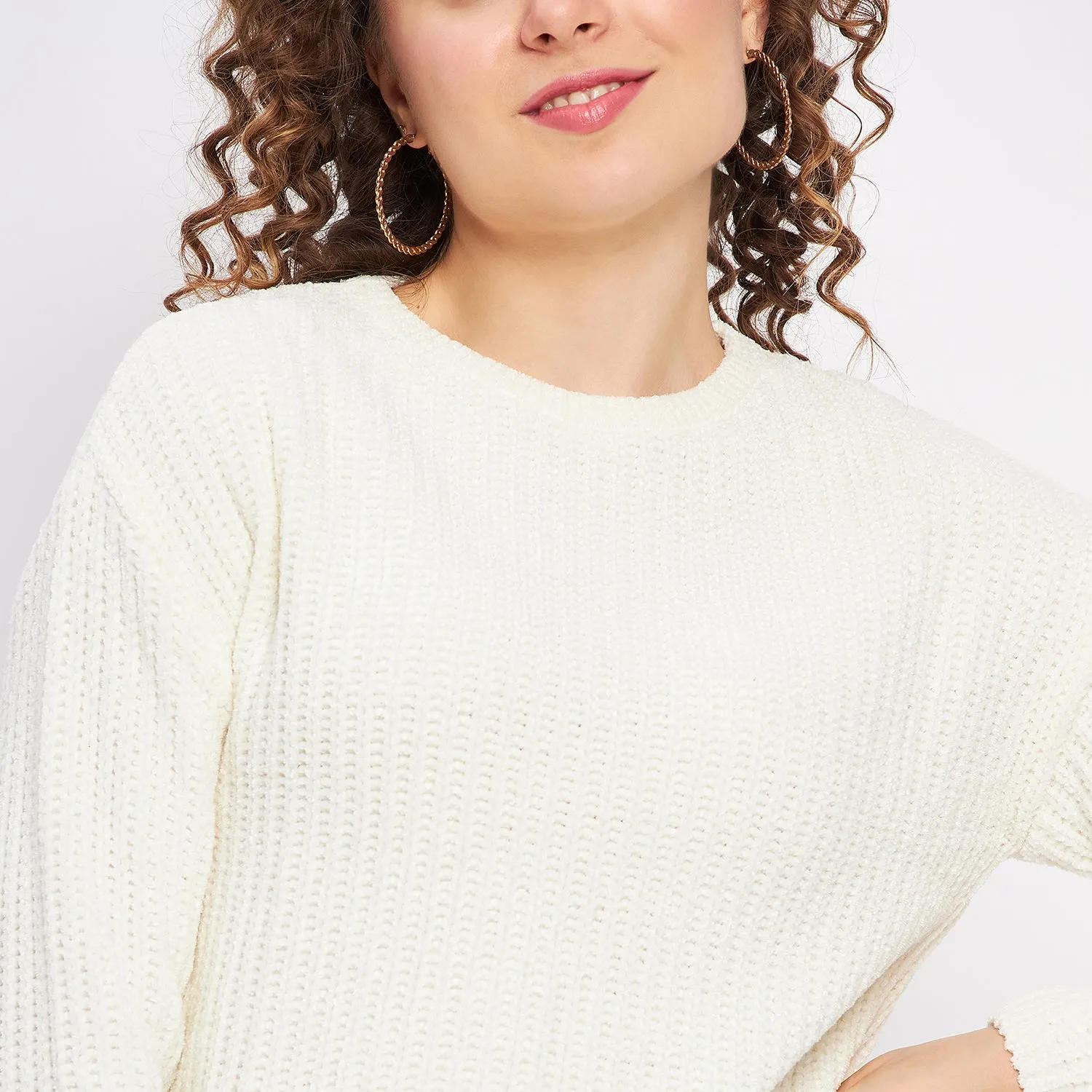Duke Stardust Women Full Sleeve Woven Sweater (LQS9655)