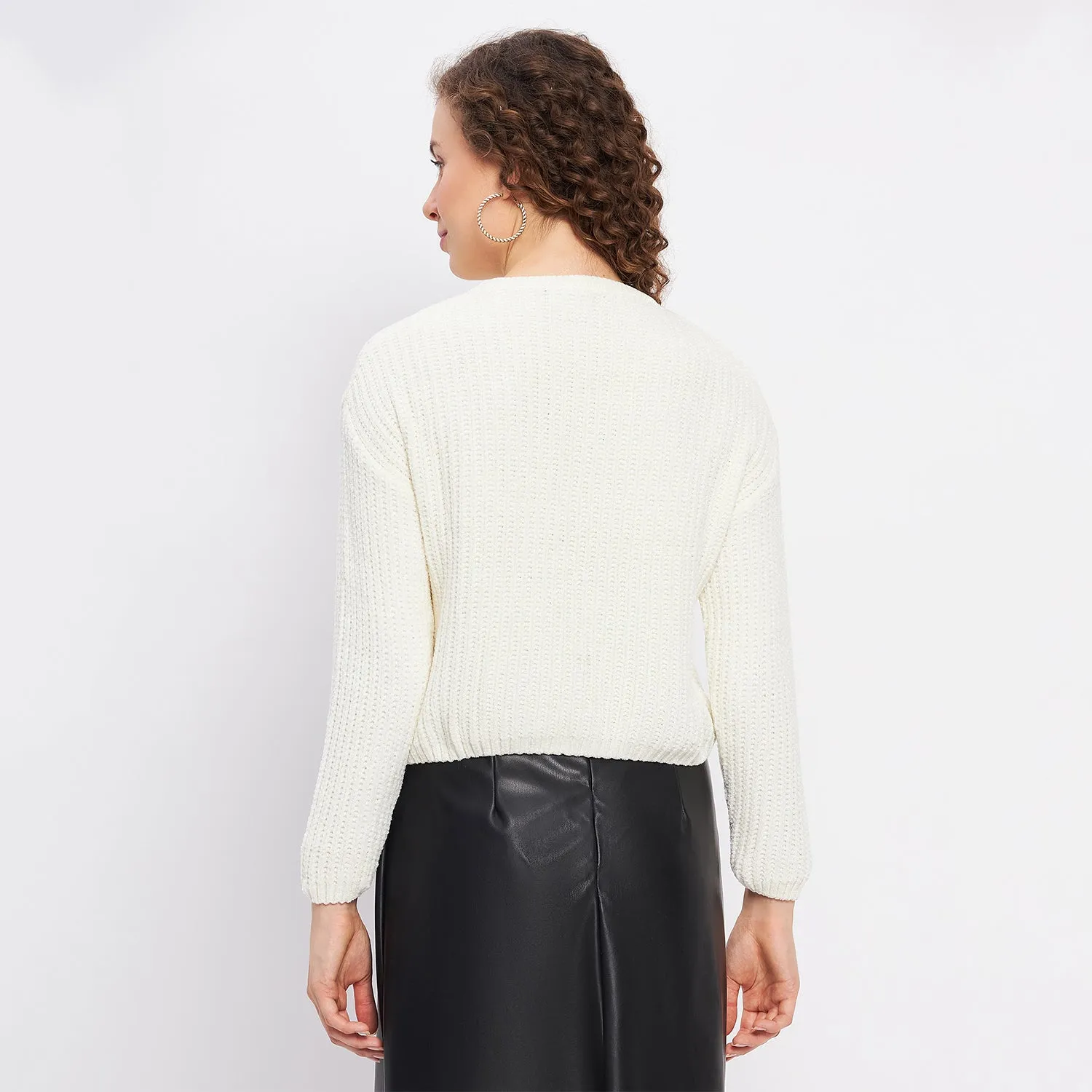 Duke Stardust Women Full Sleeve Woven Sweater (LQS9655)