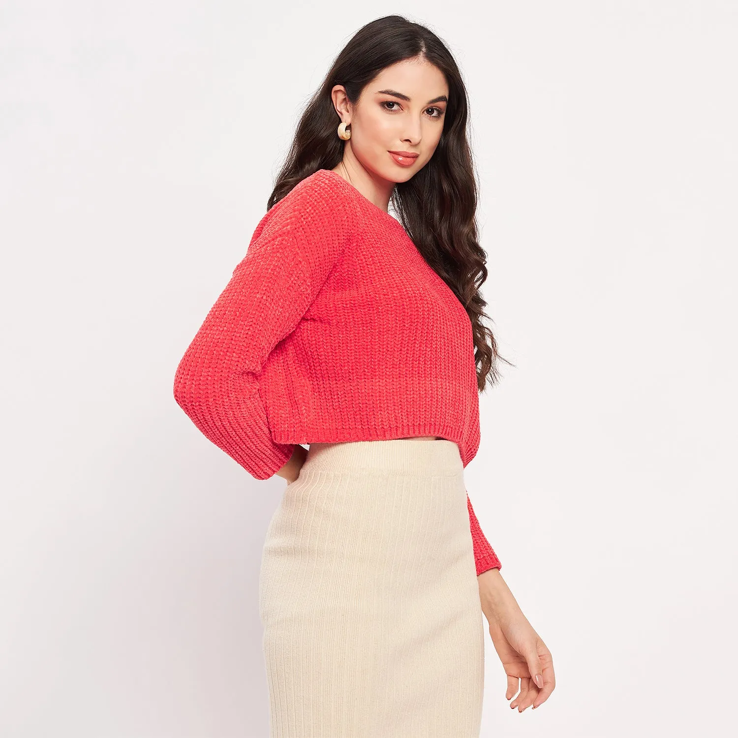 Duke Stardust Women Full Sleeve Woven Sweater (LQS9655)