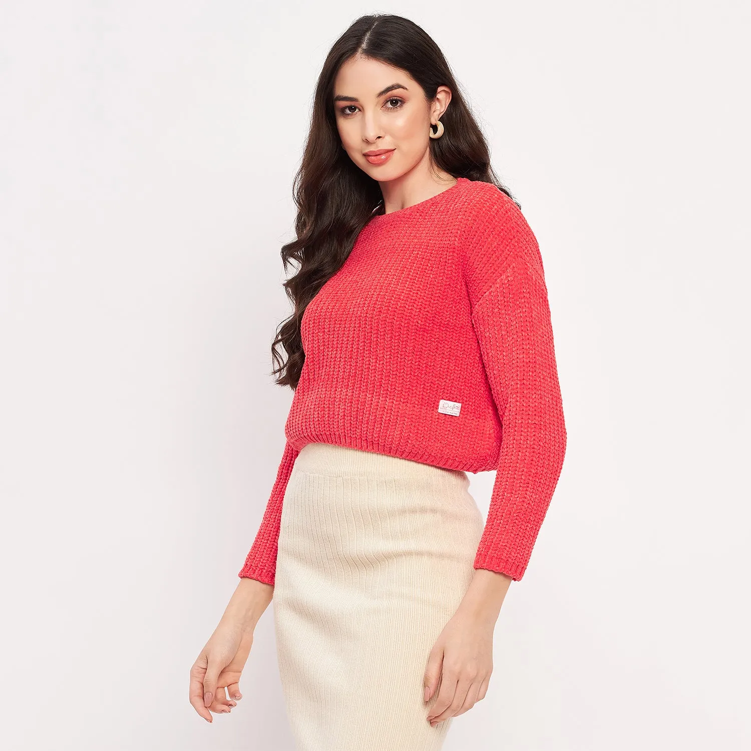 Duke Stardust Women Full Sleeve Woven Sweater (LQS9655)