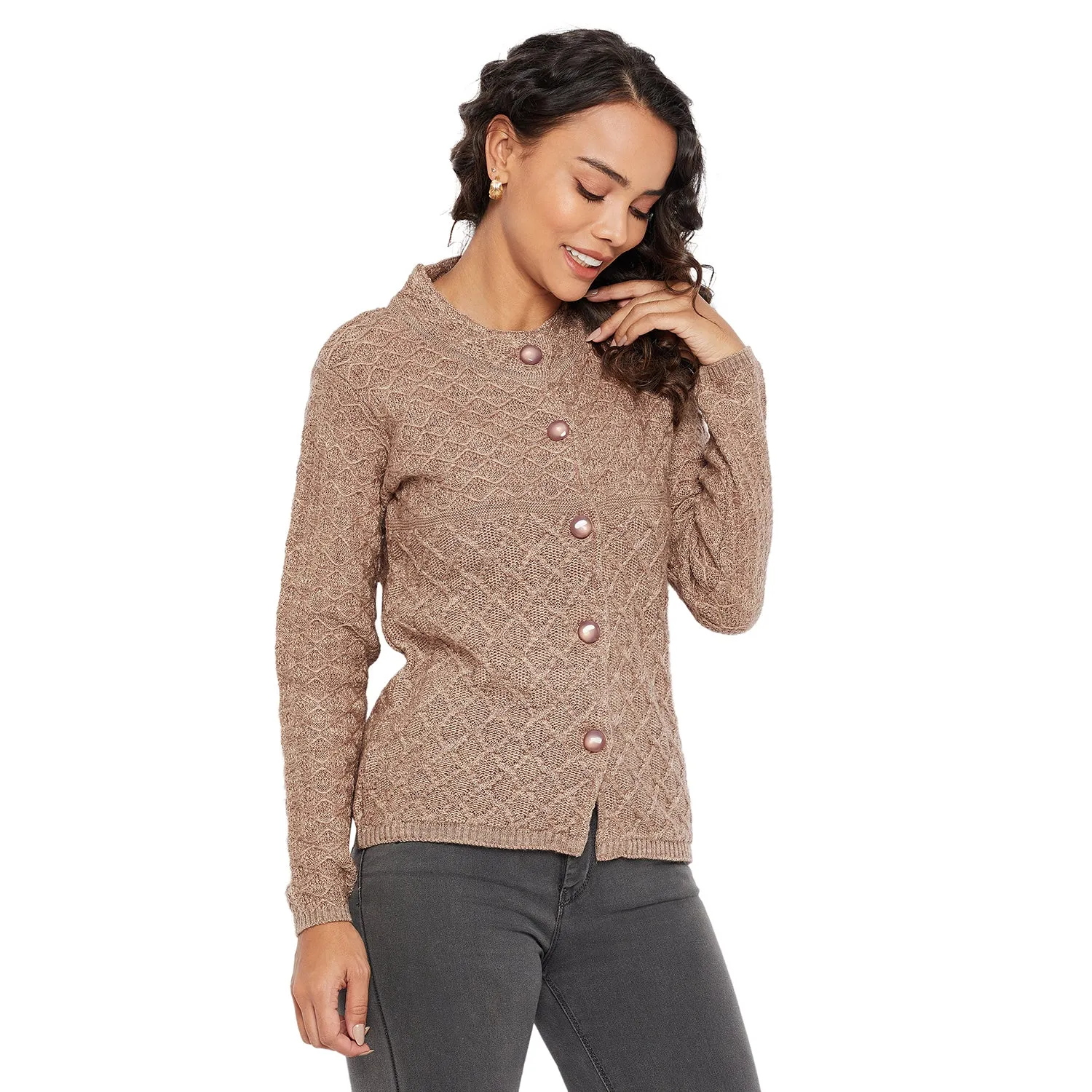 Duke Stardust Women Round Neck Cardigan  (SDS1046)