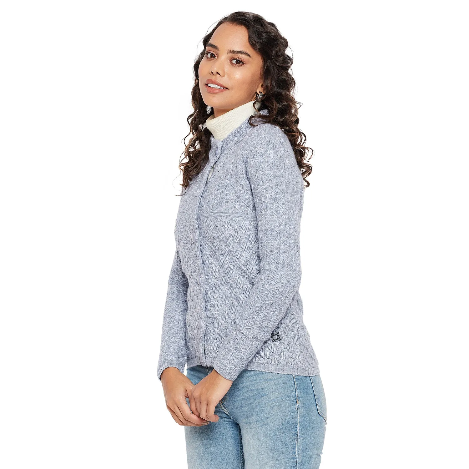 Duke Stardust Women Round Neck Cardigan  (SDS1046)