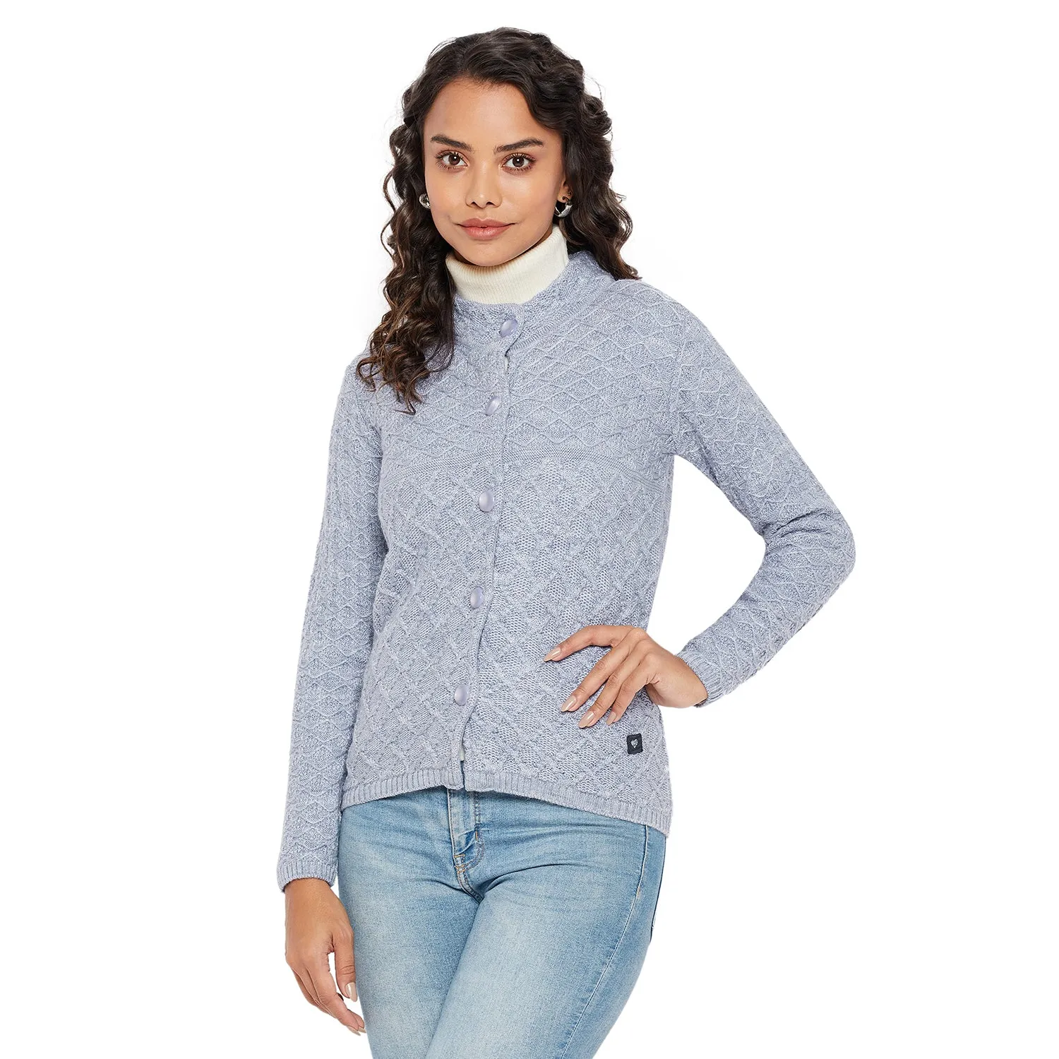 Duke Stardust Women Round Neck Cardigan  (SDS1046)