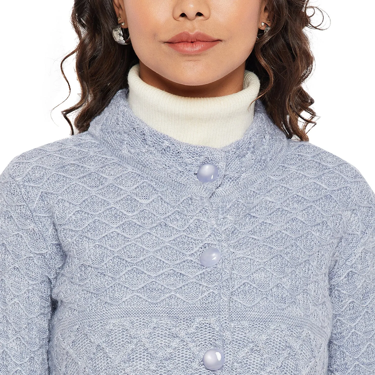 Duke Stardust Women Round Neck Cardigan  (SDS1046)