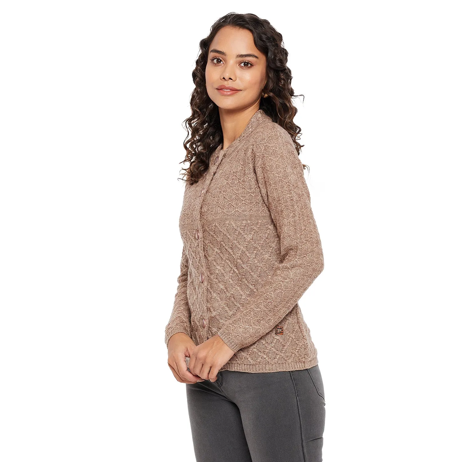 Duke Stardust Women Round Neck Cardigan  (SDS1046)
