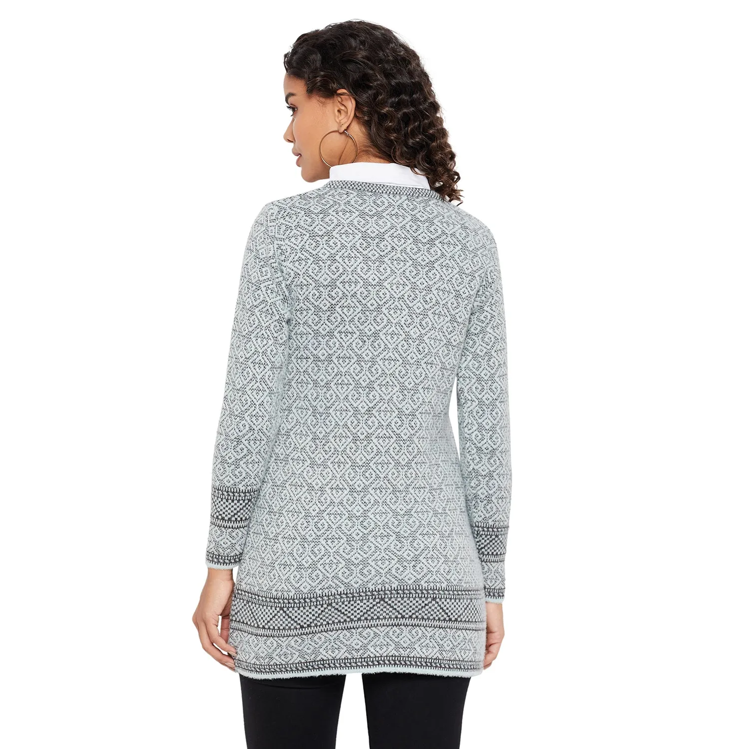 Duke Stardust Women Round Neck Cardigan  (SDS1107)