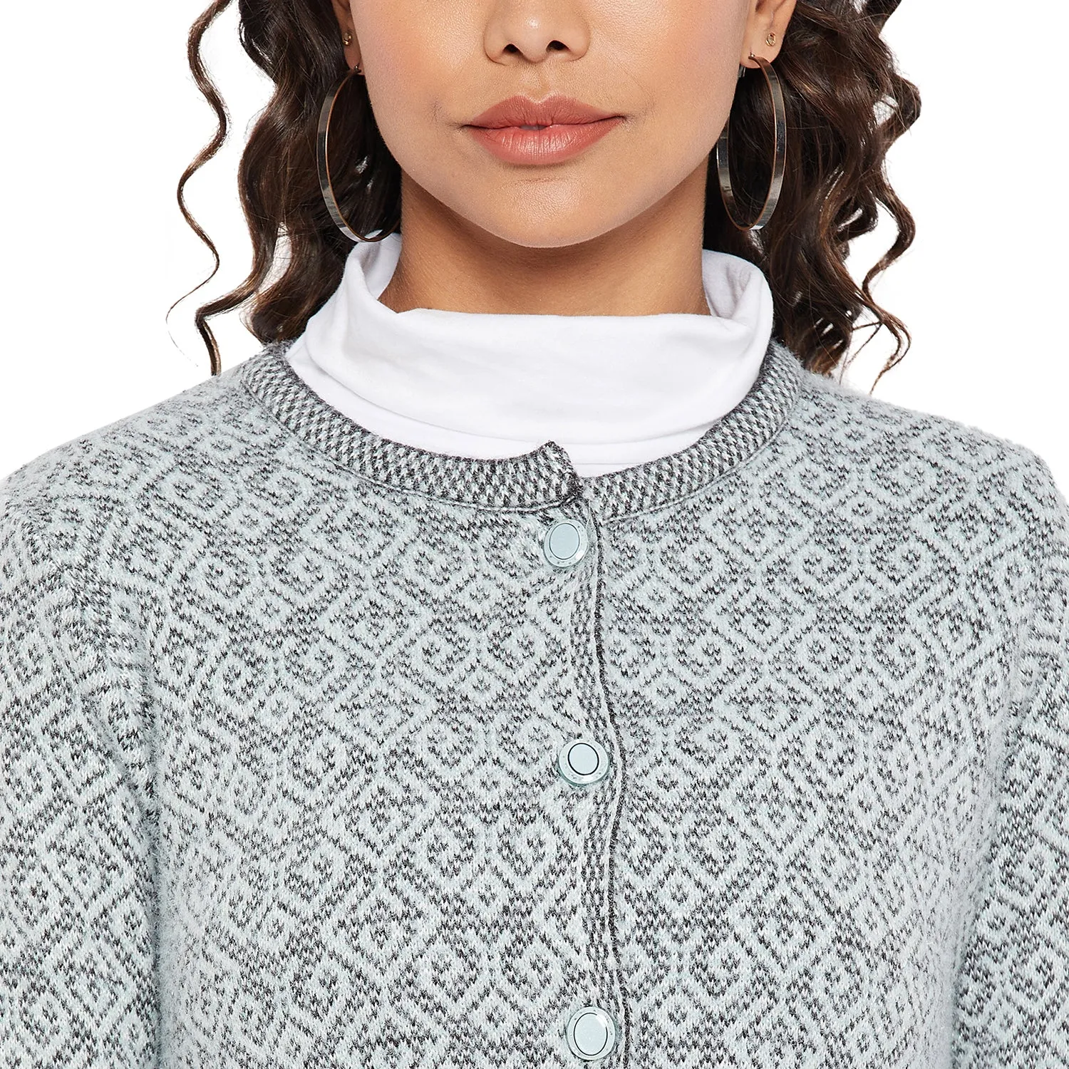 Duke Stardust Women Round Neck Cardigan  (SDS1107)